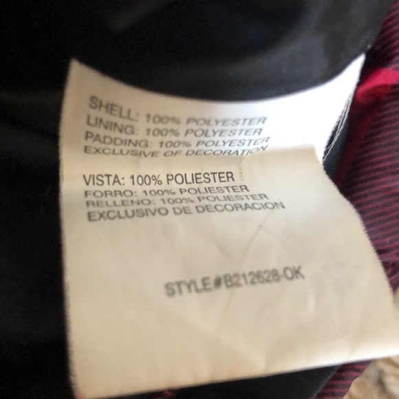 Oshkosh B’Gosh Buffalo Plaid Parka Jacket 24M Winter Cozy Warm Red Black Outdoor - Picture 6 of 6